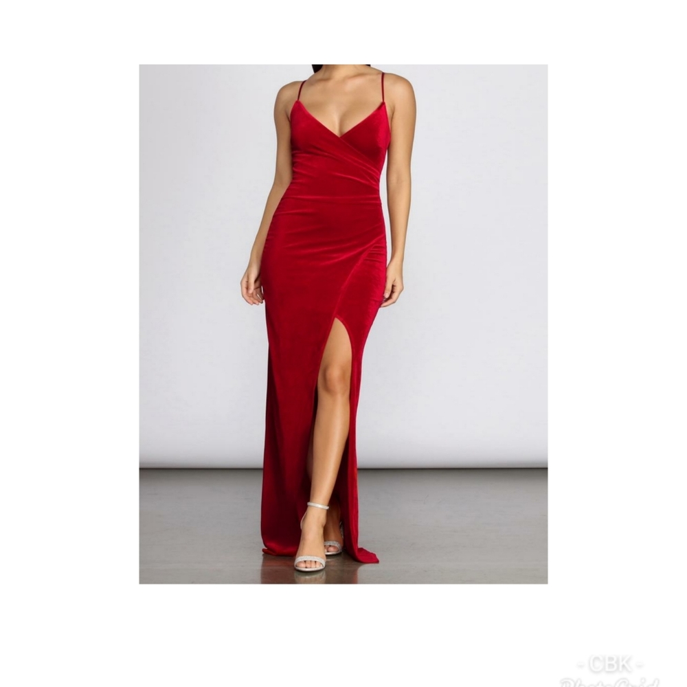 Selma Velvet Wrap Dress